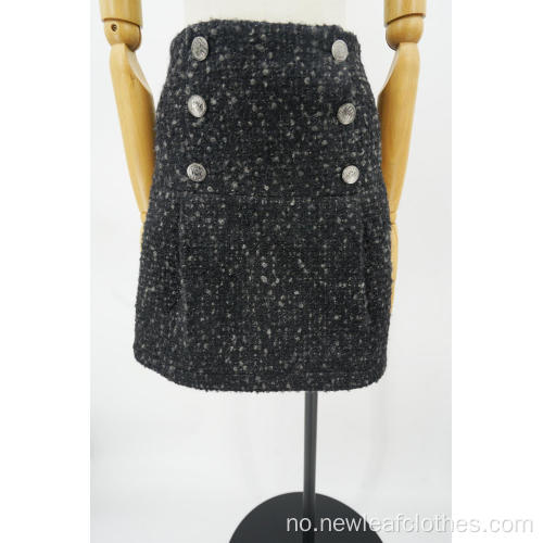 Ladies Skirt Double Breasted Black Color